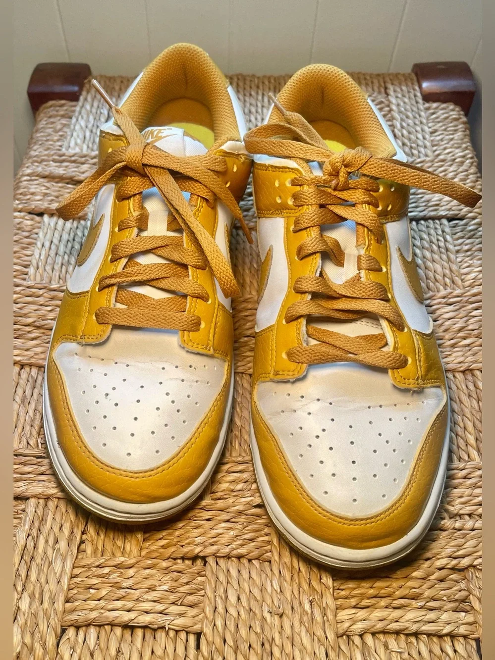 Yellow Nike Dunks Low Size 9